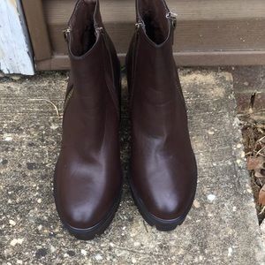 Dark Brown Bamboo Boots